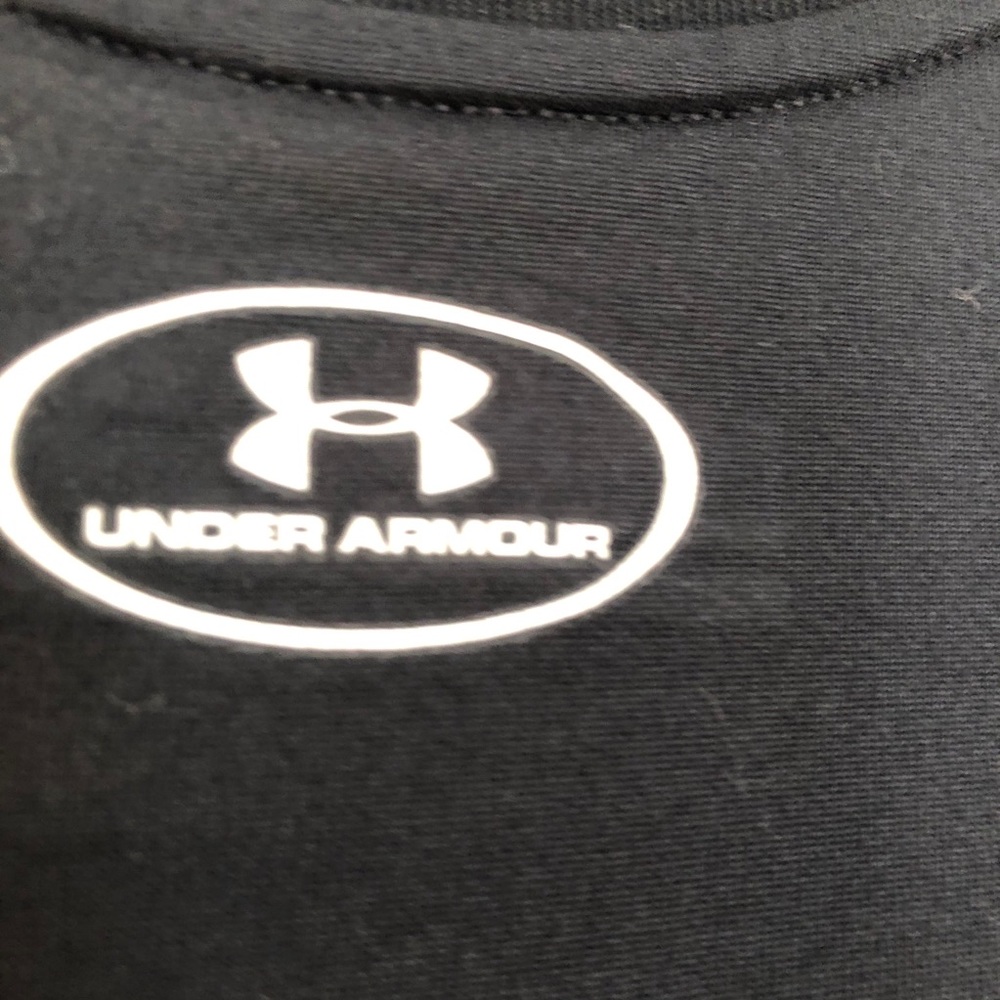 UNDER ARMOUR Black Razorback Top | Large - Picture 6 of 7